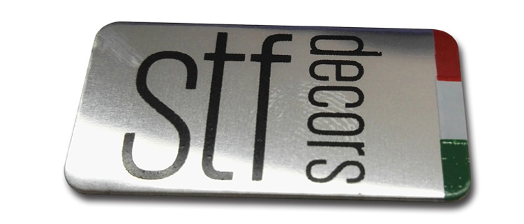 Custom metal badge